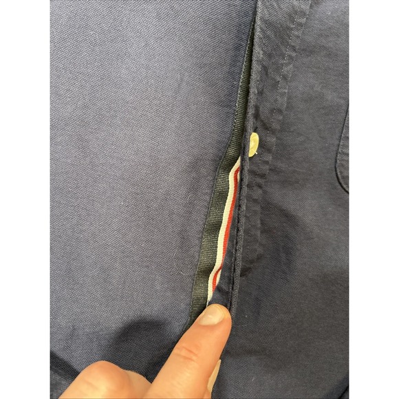 Polo Ralph Lauren Spell Out Shirt Men's Size Medium Blue Long Sleeve - Picture 5 of 14